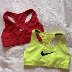 Bundle (2) Nike Pro XS Sports Bras A-C